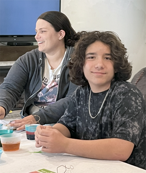 Granddaugter and great-grandson