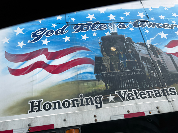 Semi-truck honoring Veterans