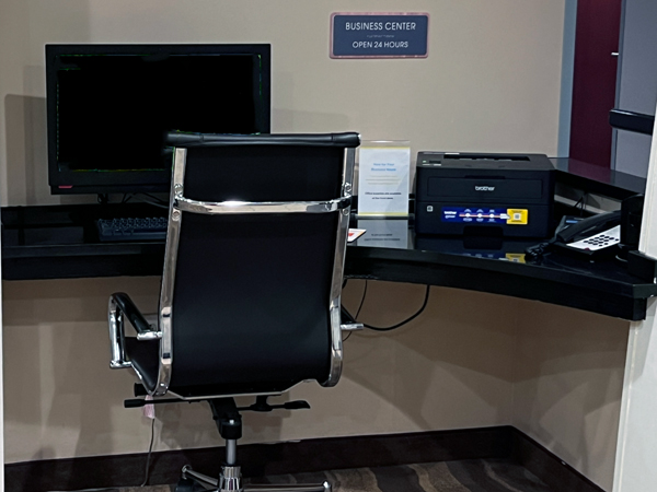 Business center in the lobby
