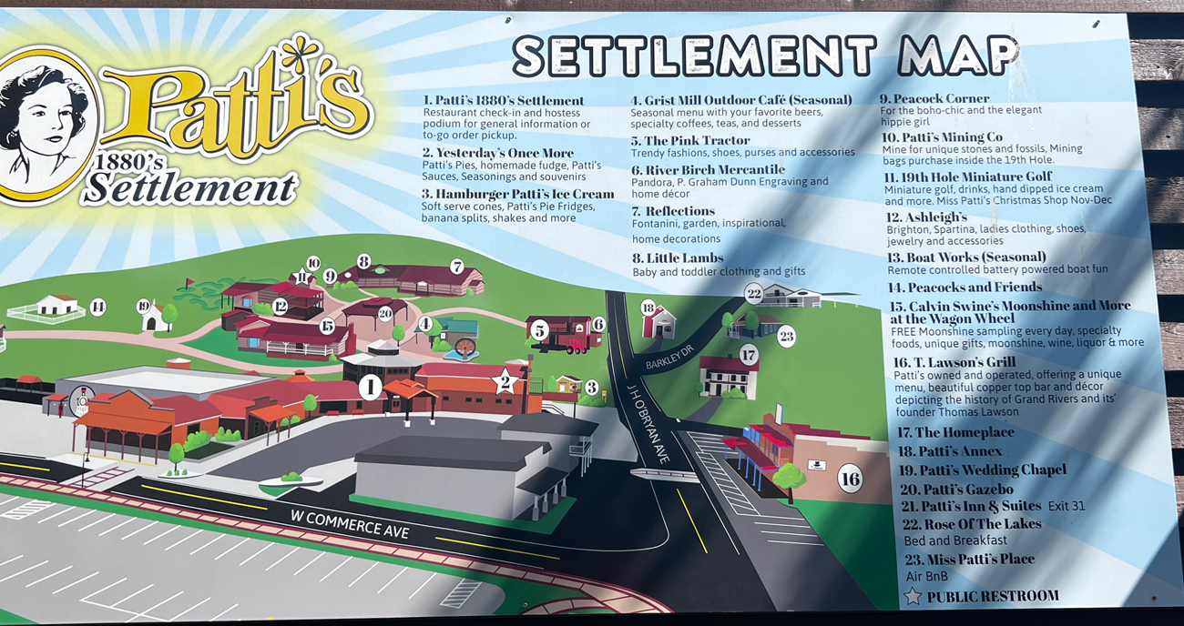 Patti's 1880's settlement map