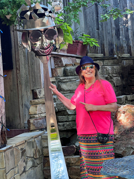 Karen Duquette and a face spoon