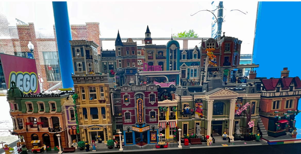 inside a Lego Store on Main Street