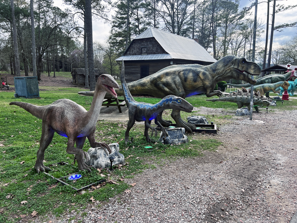 the dinosaur area