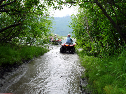 driving through muddy watter