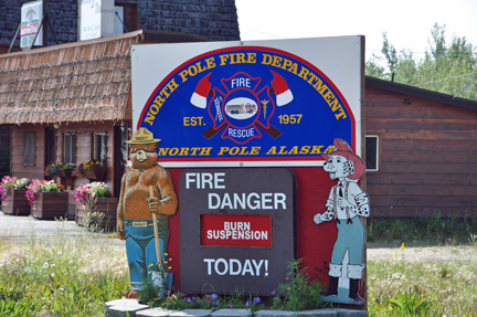fire danger sign