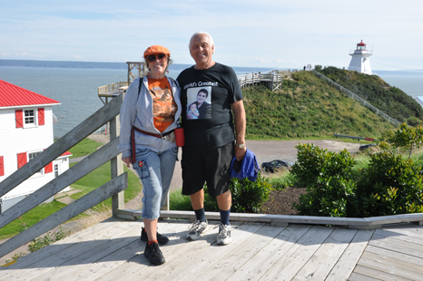 The two RV Gypsies at the Cape Enrage Lighthouse