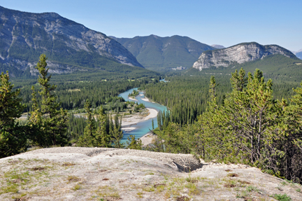 Mt. Rundle and Bow Lake