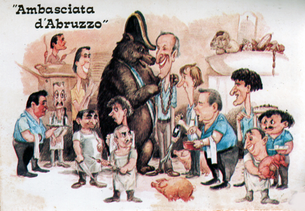 ambasciata D'abruzzo Restaurant cartoon