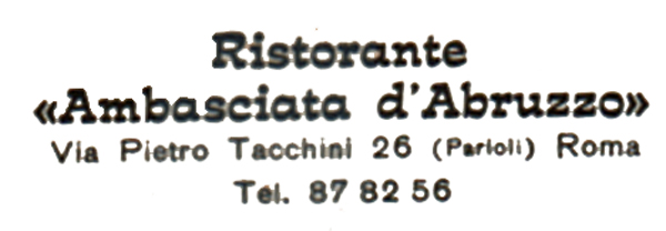 ambasciata D'abruzzo Restaurant information