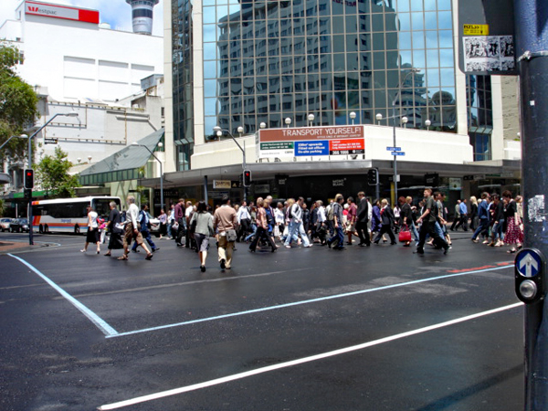 4-way street crossing