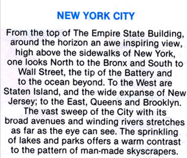 Empire State Building view informaio;n