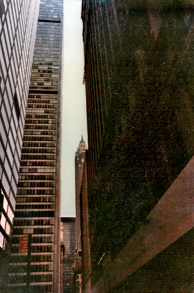 Looking UP at the World Trade Center.