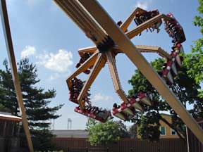 Karen rides The Claw