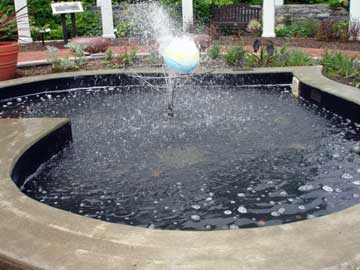 garden fountain