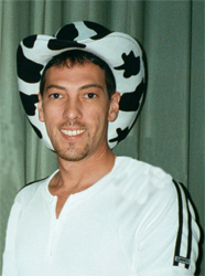 Brian Lee Duquette in a cowboy hat